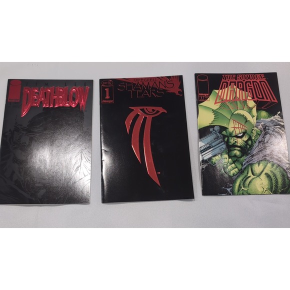 Other - Image Comics lot 3 Deathblow #1 Jim Lee Savage Garden #1 Shamans Tears #1